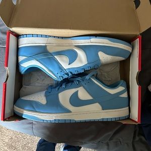 Shoes are in great condition I will clean the bottom before selling them.